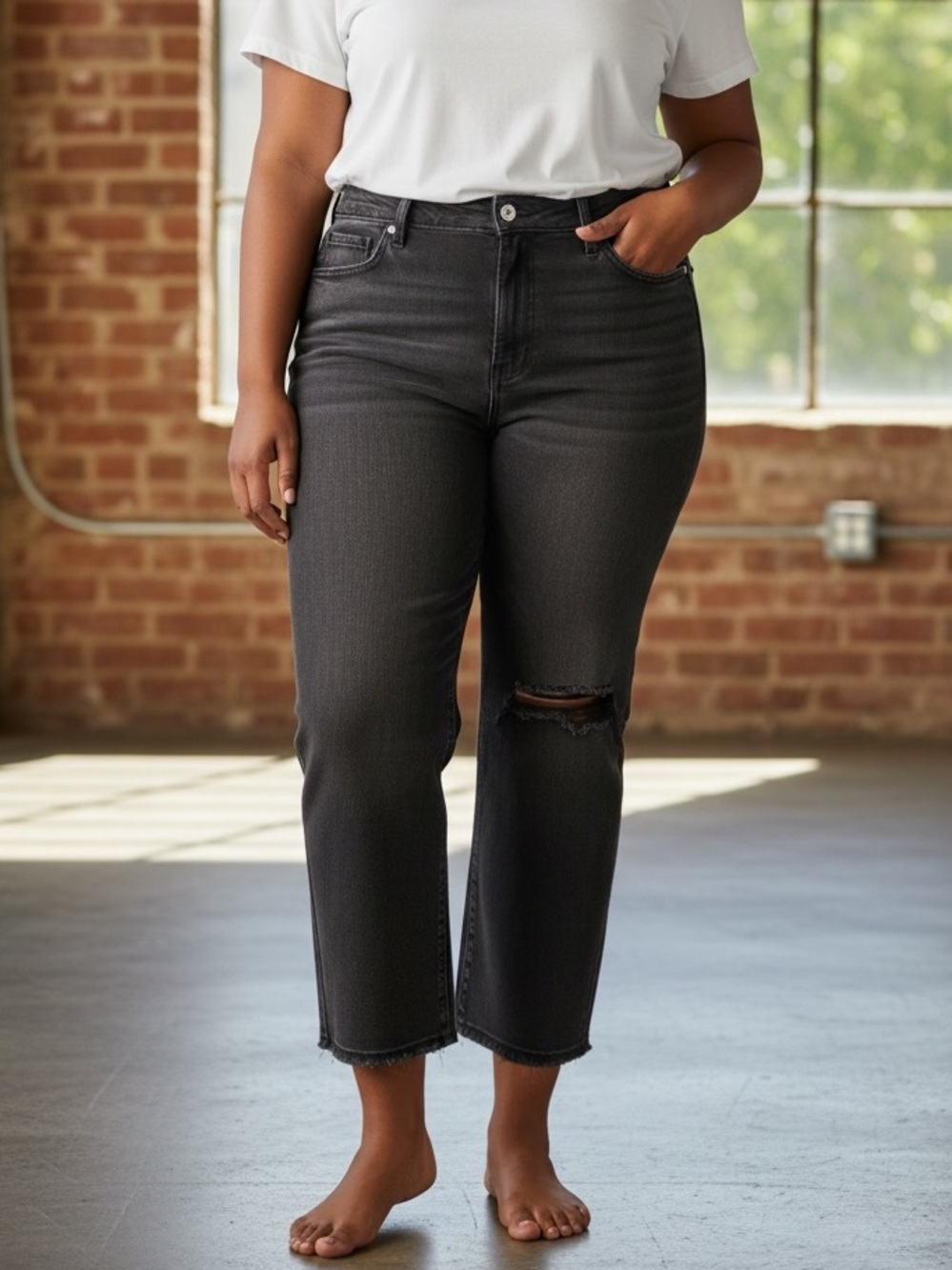 Levi’s Wedgie Straight Jeans Women’s 18W Black High Rise NWT